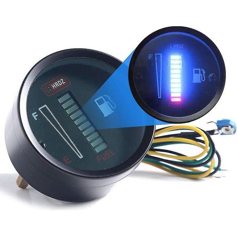 Universelle 24V 2-Zoll (52mm) Kraftstoffstandanzeige für Auto und Motorrad, LED-Anzeige, Kraftstofftankanzeige B-- (1/5)