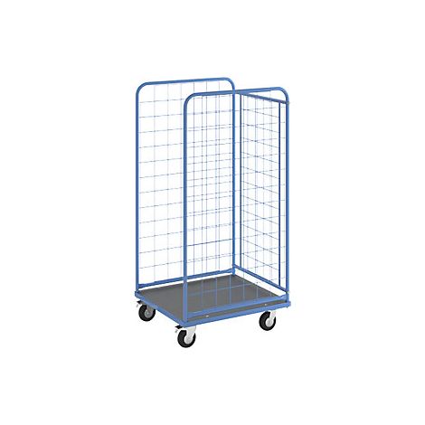 eurokraft pro  Carrello a ripiani KOMPAKT  con sponde grigliate