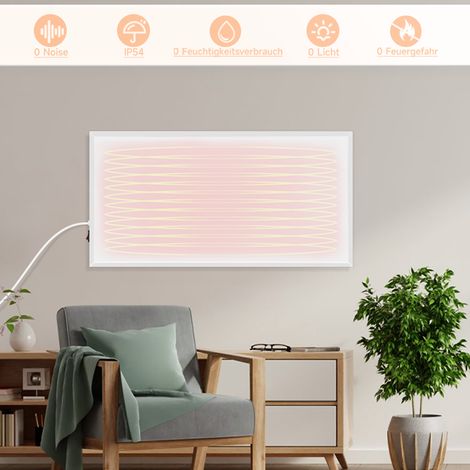 GBLY Riscaldamento A Infrarossi Risparmio Energetico 290W Riscaldamento Elettrico A Parete Con Protezione Contro Il Surriscaldamento Montaggio A Parete Radiatore Per Cucina Camera Soggiorno Ufficio (1/5)