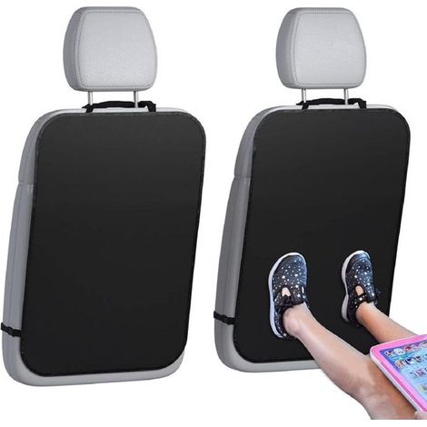 Protector de respaldo para asiento de coche，almohadilla protectora，protector Adecuado para respaldo Adecuado para asiento delantero (2 piezas) (1/2)