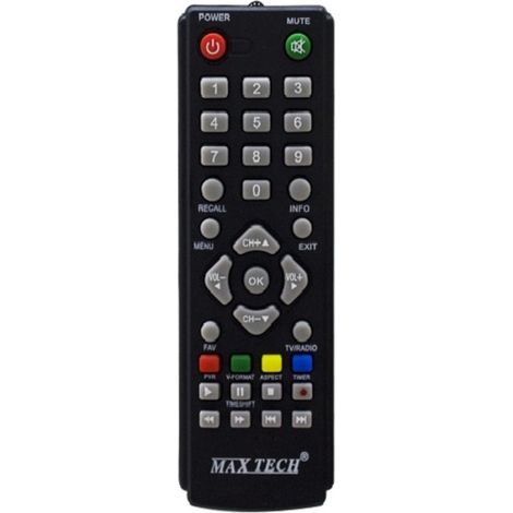 MaxTech - Telecomando Per Decoder Dvb-t1 / Dvb-t2 Compatibili Solo Con Dispositivi Maxtech - (1/2)
