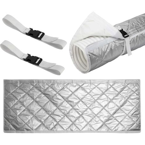 Housse de tuyau de climatisation – Manchon de protection contre la poussière, housse d'isolation de tuyau de climatiseur avec 2 sangles à boucle (1/5)