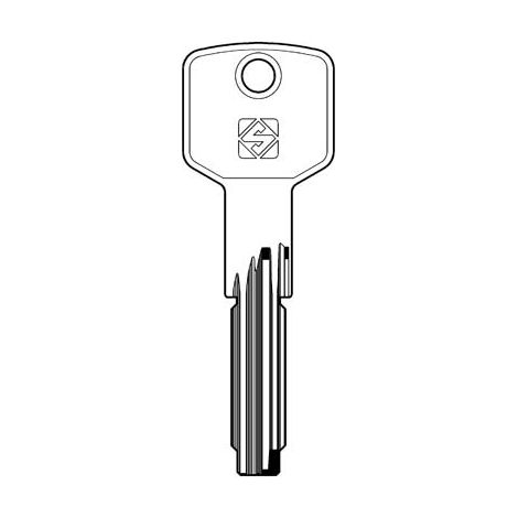 CHIAVE PUNZONATA CISA CS141 SILCA - OTTONE NICHELATO- 5 pezzi