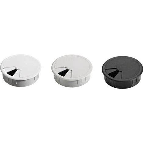 HETTICH 30847 Kabeldurchführung Kunststoff weiß weiß Einlass-Ø 60 mm (1/3)