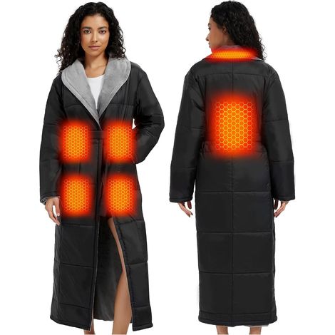 Peignoir Chauffant Sans Fil 20000mAh pour Hommes et Femmes – Couverture Chauffante à Manches avec Technologie de Chauffage Améliorée pour la Maison (1/5)