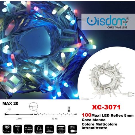 Guirlande Lumineuse 100 Lucioles Multicolores Intermittentes Xc-3071