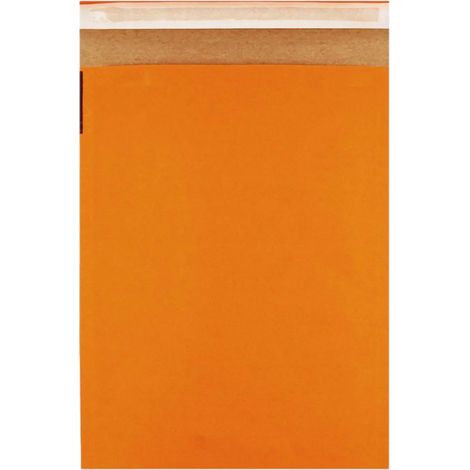 10 gepolsterte orangefarbene Briefumschläge, 215 x 150 mm
