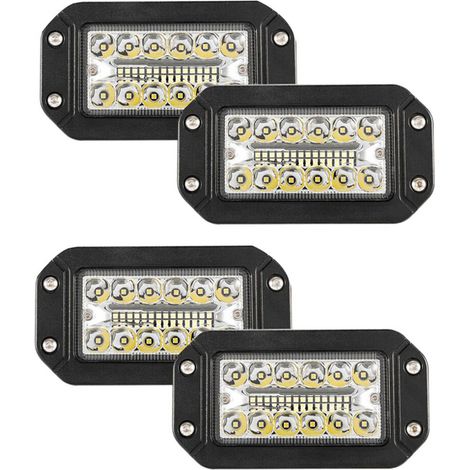 pezzi 12V 6 pollici Faro da lavoro a incasso 26 LED super luminosi Proiettore fari auto