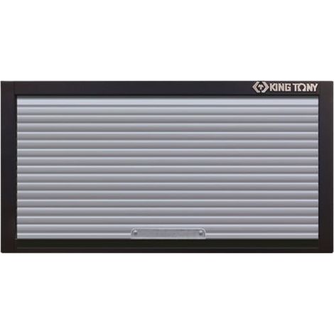 Coffre mural à rideau 680x350x280mm – Caisson noir finition mate – Ouverture vers le haut – Pour rangement outils et accessoires – King Tony