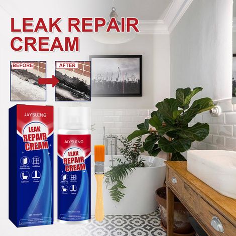 Leak-proof and protective agent for bathroom pipes and walls, high-temperature resistant and moisture-proof, daily cleaning liquid protectant -- 100ml + brush (1/5)