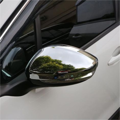 Rétroviseur pour voiture Rétroviseur Latéral pour Peugeot 2008 2014-2018 Accessoires ABS Chrome Rétroviseur Protecteur Couvre 2 Pièces/Ensemble Couverture De Rétroviseur De Voiture Paillettes Couvertu