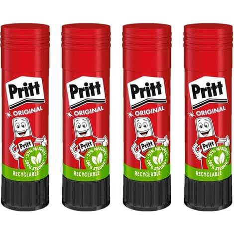 Lot de 4 bâtons de colle 22 g - Colle sûre et adaptée aux enfants pour les arts et les travaux manuels - Colle forte pour l'école et les fournitures de bureau (1/5)