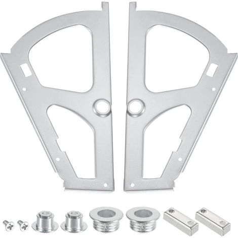 Charnières de tiroir à chaussures à 1 couche, 2 pièces de remplacement en acier inoxydable pour armoires, armoires, gris (1/5)