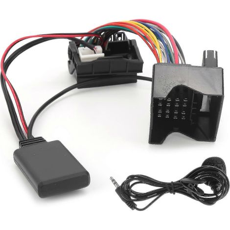 Adaptateur audio Bluetooth 5.0 AUXIN avec microphone compatible avec les voitures Citroën C2/C3/C4/C5/C6 - JA MXBC (1/5)
