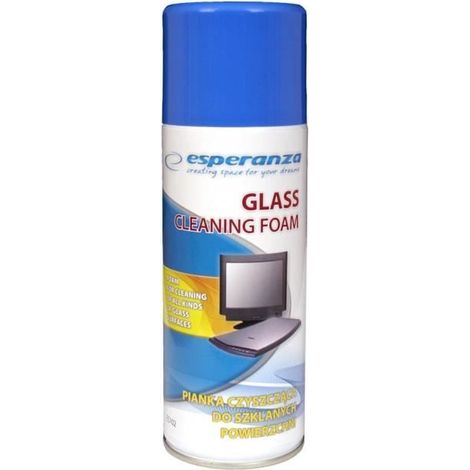 Limpiador espumoso para pantalla de vidrio - ESPERANZA - ES102 - 400ml - antistático y antibacteriano