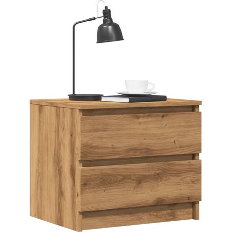 Mesita de noche madera de ingeniería roble artisan 50x40x43.5cm vidaXL (1/5)