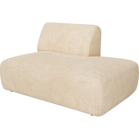 Module méridienne droite en tissu beige POGNI de Maison Céphy (1/2)