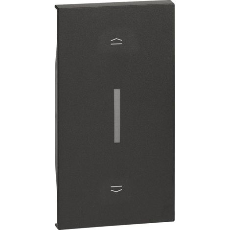 ENJOLIVEUR LIVING NOW POUR INTERRUPTEUR DE VOLETS ROULANTS 2 MODULES - NOIR MAT BTICINO COFREL ARDBTKG06M2
