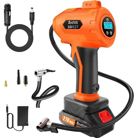Pompa per pneumatici senza fili, gonfiatore elettrico da 180 PSI, pompa ad aria (1/2)