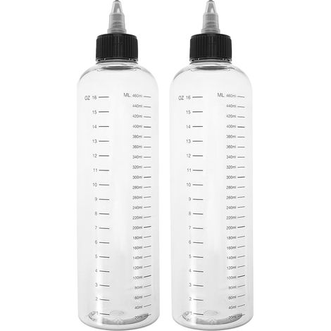 3 Pièces Flacon-Pompe Vide en Verre 400ml, Manuel (1/5)