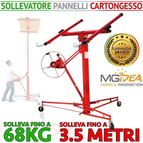 ALZA LASTRE SOLLEVATORE PANNELLO CARTONGESSO PIASTRA MONTAGGIO GUIDA MURO SOFFITTO XL ALZALASTRE (1/5)