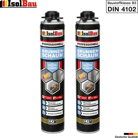 Brunnenschaum 2 x 750ml Bauschaum Pistolenschaum Montageschaum IsolBau (1/5)