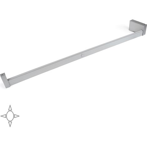 Emuca Barra para armario con luz LED Castor, batería extraible y sensor de movimiento, L1.008mm, Plástico y aluminio, Gris metalizado -