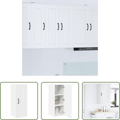 Holzschrank - Küchenschrank mit Regal Weiß 30 x 31 x 80 cm Holzwerkstoff (1/5)