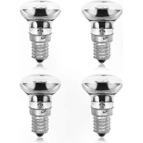 Ampoules de rechange E14 R39 30W pour lampe à lave, culot à vis, réflecteur transparent, incandescentes, lot de 4 (1/5)