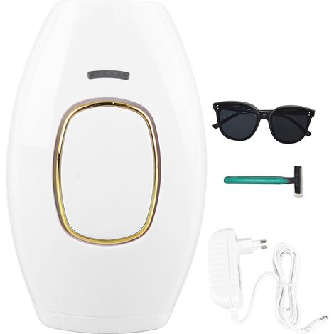 Appareil d'Épilation Laser Personnel, Sans Douleur et Portable, Prise UE 100‑240V, Blanc (1/5)