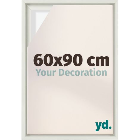 Your Decoration - Cadre flottant - Blanc Mat - Cadre en caisse américaine pour toile sur chassis - MDF - Lyon (1/5)