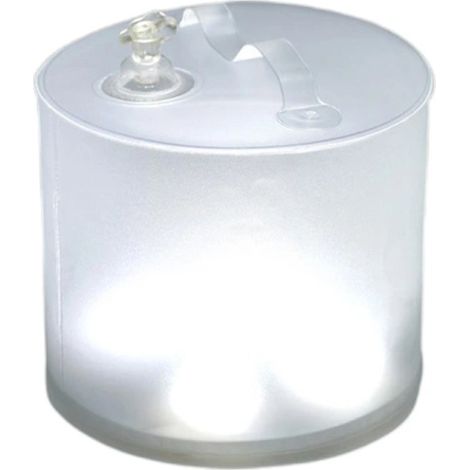 lumière de camping, lumière solaire gonflable lumineuse pour tente, lumière solaire extérieure (lumière blanche givrée carrée) (1/5)