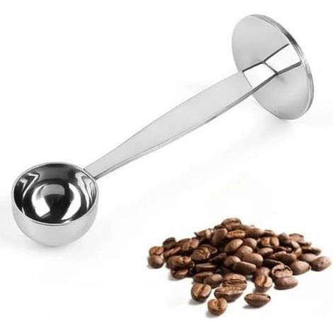 2-in-1-Kaffeelöffel und -Stampfer aus Edelstahl für Kaffeepulver (1/5)