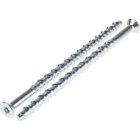 Boulon d'ancrage RS PRO, en Acier au carbone M6, 6mm x 130mm ( Prix pour Sachet de 25 )