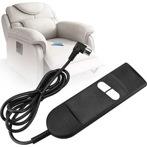 Contrôleur de Fauteuil Inclinable, Télécommande du Fauteuil de Relaxation Manuelle Télécommande à 2 Boutons Commutateur Commande (1/5)