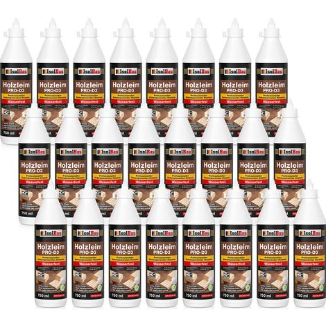 Colla per legno IsolBau PRO D3 Holzleim 24 x 750 ml (1/5)
