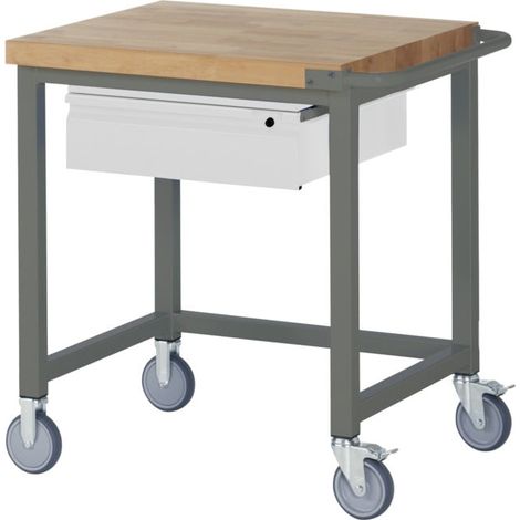 STIER Établi mobile Premium avec 1 tiroir LxPxH 750x700x880mm (1/5)