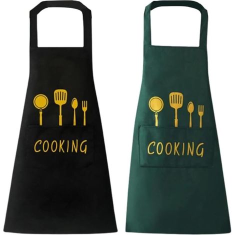 Bardusch-2 tabliers pro unisexe – restaurant/café/jardin/barbecue – chef/servant – 3 poches (1/4)