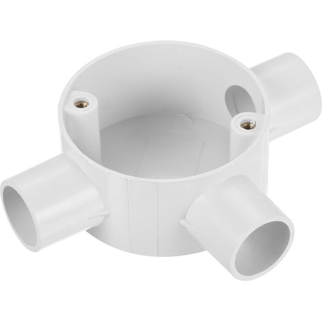 Boîte de Jonction en PVC, Boîte de Jonction en Forme de T, 20mm, Étanche pour les Projets Électroniques (1/5)