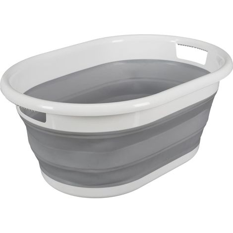 Panier à Linge Rétractable 17L avec Poignées (1/4)