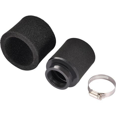 Filtre à air 45 mm double mousse éponge nettoyante noire bouche droite de rechange pour moto 50 cc 70 cc 90 cc 110 cc 125 cc moto go kart ATV quad scooter Dirt Racing Bike