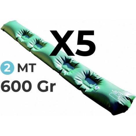 2 Tubolari Salsicciotti in PVC Rinforzato AntiVento AntiRibaltamento per Telo di Copertura Invernale per Piscina - MT. 2 da 600 Gr / Mq - 4 TermoSaldature - MADE IN ITALY (1/5)