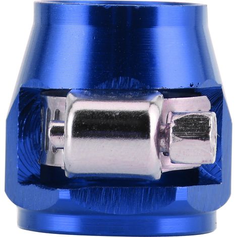 Raccord de finition pour tuyau, collier de fixation, cache-embout, adaptateur, clip connecteur 8AN pour carburant, huile, gaz et air, bleu (1/5)