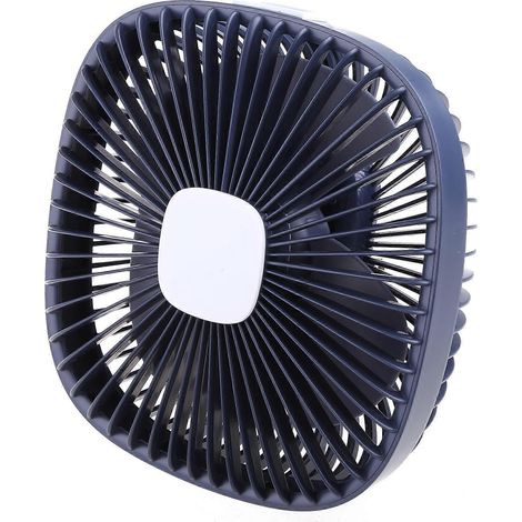 Ventilateur de camping, ventilateur de bureau avec lampe LED, ventilateur mural, mini ventilateur portable, batterie 4000 mAh (1/4)