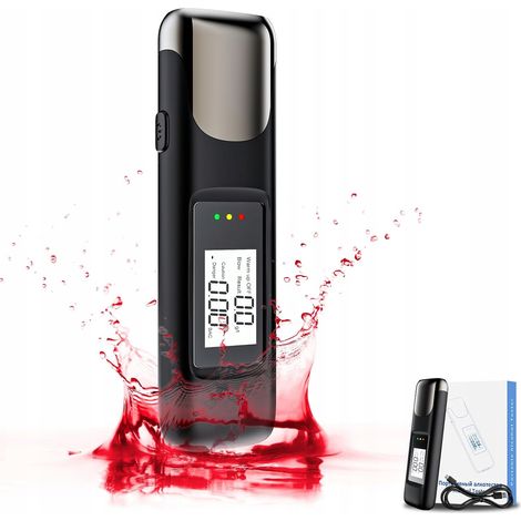 Alcoholímetro digital portátil de bolsillo ABS de alta resistencia (1/5)