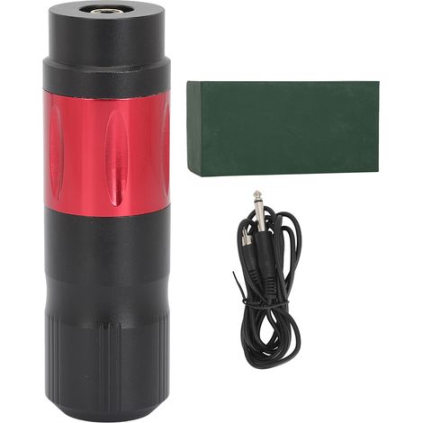 Cartouche aiguille rotative pour tatouage, machine liner shader 3,5mm course, 10000 tr/min, interface RCA, faible vibration, stylo tatoueur rouge. (1/5)