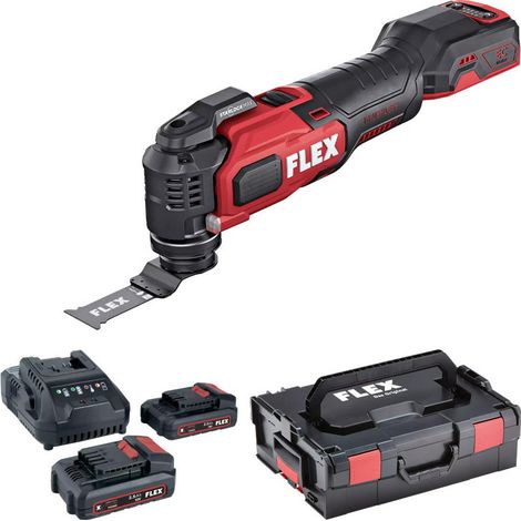 FLEX MT 18.0-EC Herramienta multifunción 18 V StarlockMAX kit 2x2,5Ah + cargador rápido