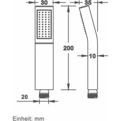 Pommeau De Douche - Acier Inoxydable 304 - Pression Renforcée - Salle De Bain - 1 Pièce (1/4)