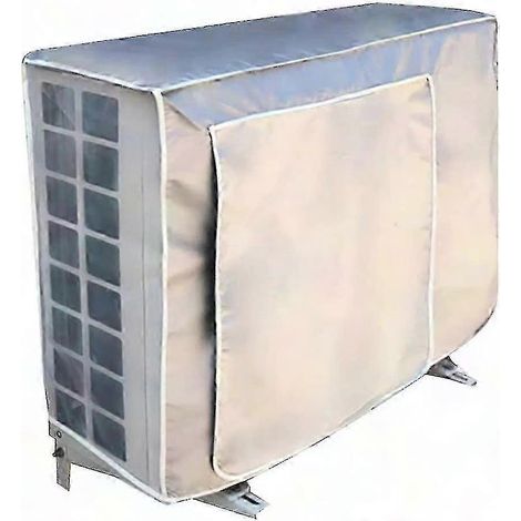 Protège climatiseur extérieur imperméable, housse anti-pluie et anti-soleil, cache unité AC résistante aux intempéries, protection UV durable, taille universelle (1/4)
