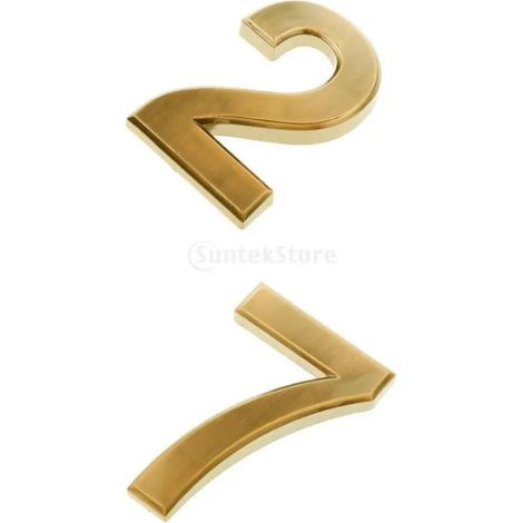 2 plaques de numéro de porte élégantes pour hôtel et maison (1/5)